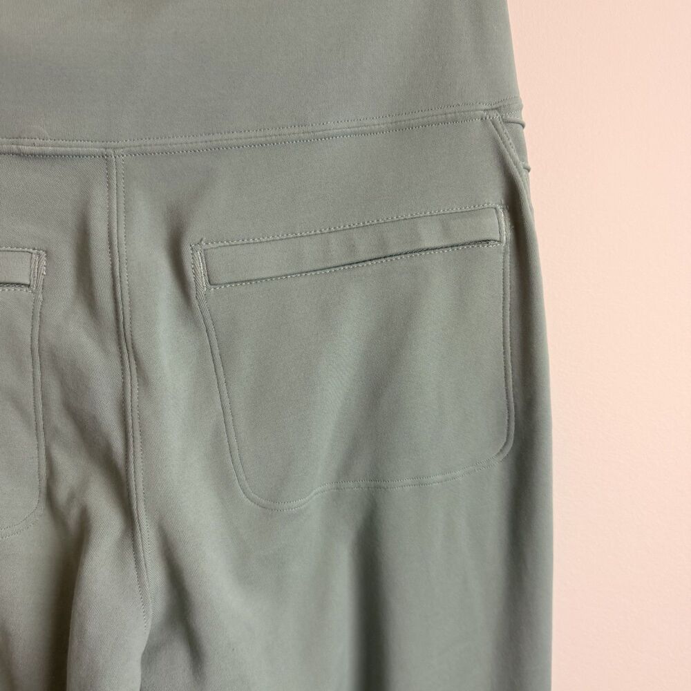 Athleta Delancey Moto Tight Leggings Women Small Green High Rise Zip Ankle 27” - Picture 14 of 16